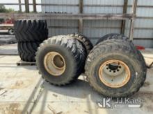 (Mayfield, KY) Six (6) Floater Tires & Rims (Used) (BUYER LOAD) NOTE: This unit is being sold AS IS/