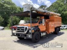 (Graysville, AL) Altec LR760-E70, Over-Center Elevator Bucket Truck mounted behind cab on 2013 Ford