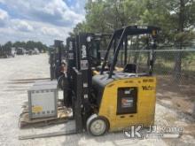Yale ESC030 Stand-Up Forklift, (GA Power Unit) Runs & Operates, Very Low Battery, Charger Unit Needs