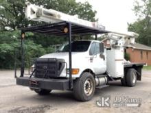 HiRanger XT60, Over-Center Bucket Truck rear mounted on 2015 Ford F750 Flatbed/Utility Truck Runs & 