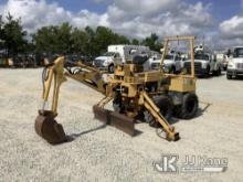 Vermeer V500A Rubber Tired Trencher Runs, Moves & Operates) (Do Not Operate HYD Leak On Outrigger, T
