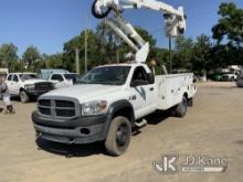 (Tampa, FL) Altec AT37G, Articulating & Telescopic Bucket mounted behind cab on 2009 Dodge Ram 5500H
