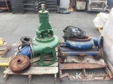 2 Pallets Of Metal Clogg Pipes & Pumping Equipment (Used) NOTE: This unit is being sold AS IS/WHERE 