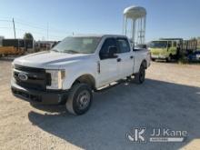 2019 Ford F250 4x4 Crew-Cab Pickup Truck Runs & Moves) (Check Engine Light On, Cracked Windshield, C