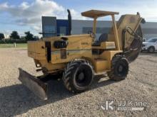 1998 Vermeer V8550A Rubber Tired Earthsaw Runs, Moves and Operates, Paint Damage, New Hour Meter, Pe