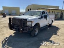 (Huron, SD) 2011 Ford F250 4x4 Extended-Cab Service Truck Runs & Moves) (Minor Body Damage, Seller s