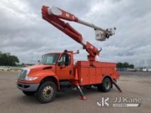 Altec AM50, Over-Center Material Handling Bucket Truck rear mounted on 2010 International 4400 Utili