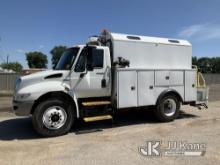 (South Beloit, IL) 2014 International Durastar 4300 Air Compressor/Enclosed Utility Truck Runs & Mov