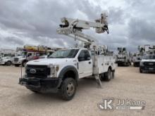 (Odessa, TX) Altec AT48M, Articulating & Telescopic Material Handling Bucket Truck center mounted on