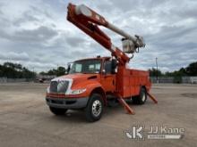 Altec AM50, Over-Center Material Handling Bucket Truck rear mounted on 2010 International 4400 Utili