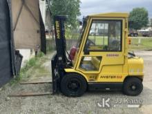 (Neenah, WI) 2002 Hyster H50XM Cushion Tired Forklift No LP tank, Unable to Start-No Fuel, Seller St
