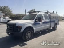 2008 Ford F-350 SD Crew Cab Pickup 4-DR Low Oil Pressure, Runs & Moves, Check Engine Light On