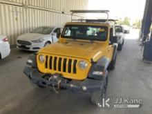 2019 Jeep Wrangler 4x4 2-Door Sport Utility Vehicle Runs & Moves, Rust Damage, Paint Damage