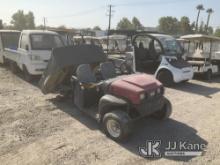 Toro MDX Utility Cart Not Running, Missing Tire, Has Torn Seats, Missing Battery