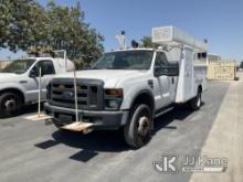 2008 Ford F-450 SD Cab & Chassis Runs, Moves, Rust Damage On Front Bumper