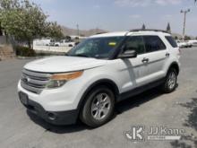 2013 Ford Explorer Sport Utility Vehicle Runs & Moves, Has Spare Tire Mounted, No Normal Tire In The