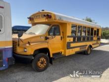 2009 Chevrolet C5500 School Bus Not Running, Interior Stripped of Parts