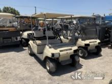2003 Club Car Golf Cart 2 Seat Not Running, Missing Ignition, True Hours Unknown, Missing Battery