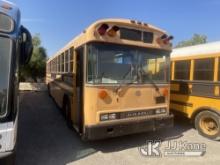 2011 Blue Bird School/Transit Bus Bus Not Running, Stripped of Parts, Missing Engine, Missing Transm