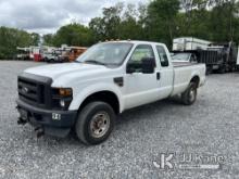 2010 Ford F250 4x4 Extended-Cab Pickup Truck Runs & Moves, TPS Light On, Rust & Body Damage