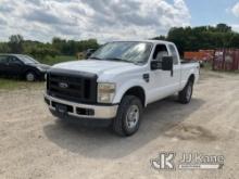 2009 Ford F250 4x4 Extended-Cab Pickup Truck Runs, Moves, Chip In Windshield, Body Damage. Seller St