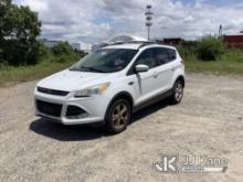 2014 Ford Escape 4x4 4-Door Sport Utility Vehicle Runs & Moves, Rough Idle, Cracked Windshield, Brak