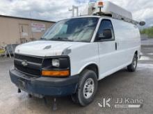 2011 Chevrolet G3500 4X4 Cargo Van Runs & Moves, Body & Rust Damage, Traction Control light On, CNG 