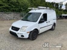 2013 Ford Transit Connect Mini Cargo Van Runs Rough & Moves) (Body & Rust Damage)
