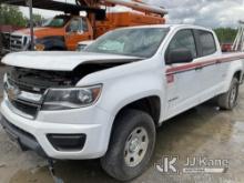 2016 Chevrolet Colorado 4x4 Crew-Cab Pickup Truck Wrecked, Not Running, Condition Unknown, No Crank,