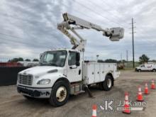 Altec TA41M, Articulating & Telescopic Material Handling Bucket Truck mounted behind cab on 2017 Fre