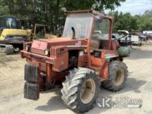 (Harmans, MD) 1994 Ditch Witch 761ODD Trencher Runs & Moves, Parts Missing, Rust & Body Damage