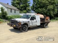 2000 Ford F450 4x4 Spray Truck Runs & Moves) (Seller States:  Needs New Transmission, PTO System, Wi