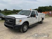 2013 Ford F250 4x4 Extended-Cab Service Truck Runs, Moves, Jump To Start