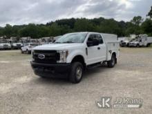2019 Ford F250 4x4 Extended-Cab Enclosed Service Truck Runs & Moves, Rust & Body Damage