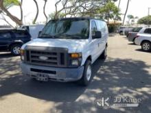 2010 Ford E250 Cargo Van Runs and Moves) (Reported To Have Small Roof Leak And Slight Engine Knock