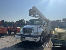 Terex TL45, Articulating & Telescopic Material Handling Bucket Truck mounted behind cab on 2017 Inte