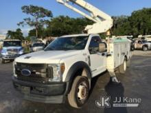 Altec AT41M, Articulating & Telescopic Material Handling Bucket Truck mounted behind cab on 2019 For
