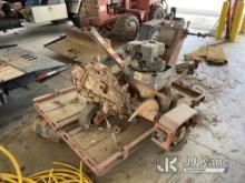 1994 Ditch Witch 1020 Walk-Behind Trencher No Title) (Runs & Moves) (Trailer Damage