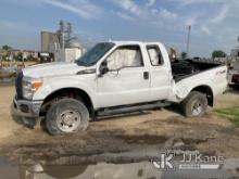 2016 Ford F250 4x4 Extended-Cab Pickup Truck Wrecked-Severe Damage, No Keys-Unable to Start-Conditio