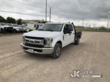 2018 Ford F250 Crew-Cab Flatbed Truck Runs & Moves, Check Engine Light On,