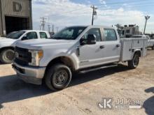 2017 Ford F250 4x4 Crew-Cab Service Truck Runs & Moves) (Check Engine Light On, TPMS Light On, Body 