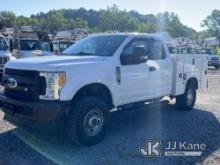 2017 Ford F250 4x4 Extended-Cab Service Truck Runs & Moves, Check Engine Light On, Rust Damage