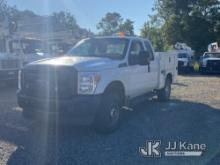 2016 Ford F250 4x4 Extended-Cab Service Truck Runs & Moves, Check Engine Light On, Rear Driver Door 