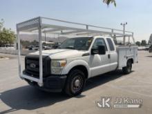 2011 Ford F250 Utility Truck Runs & Moves, Air Bag Light On