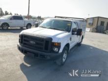 2009 Ford F250 Crew-Cab Utility Truck Runs & Moves, Paint Damage , CNG Tanks Expired