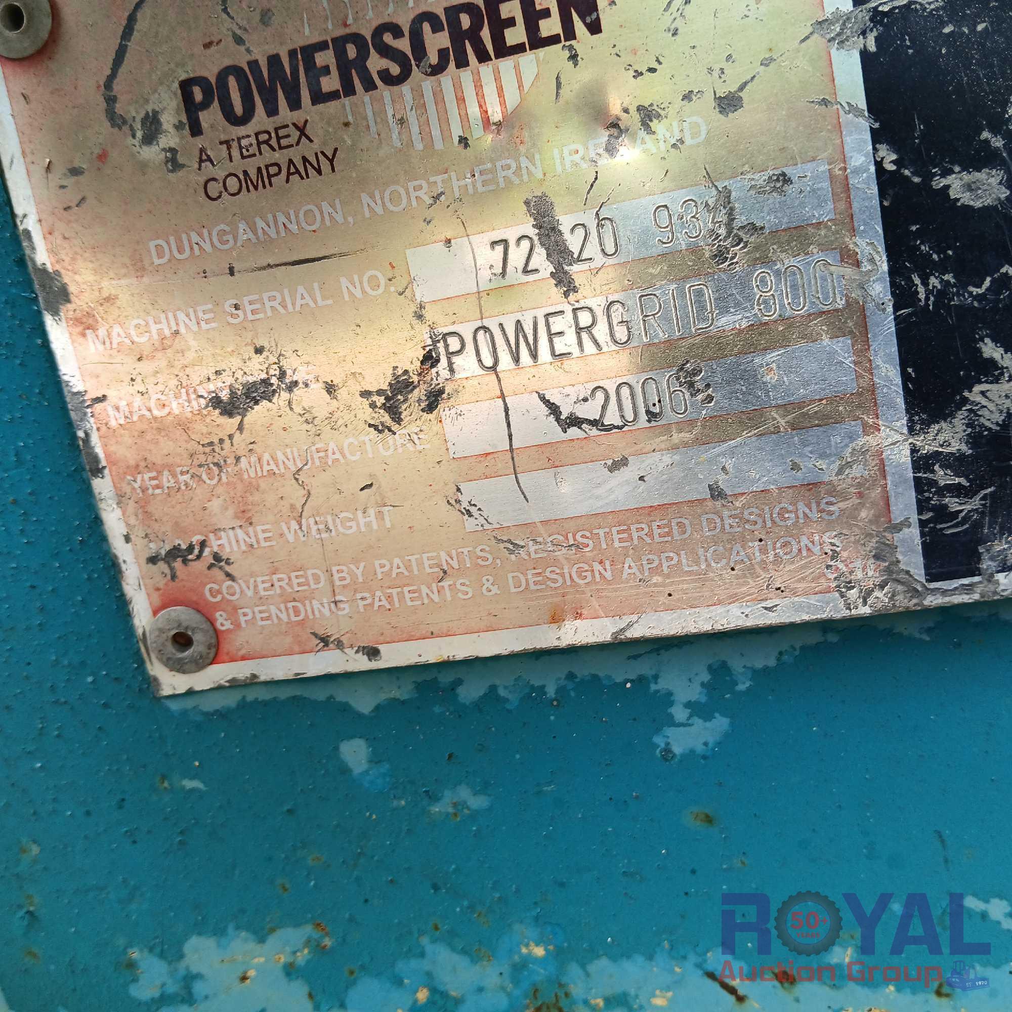 2006 Powerscreen Powergrid 800 Towable Screener