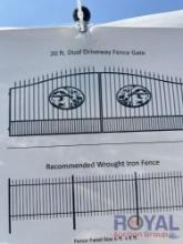 20ft Dual Driveway Multiple Animal Scenery Fence Gate