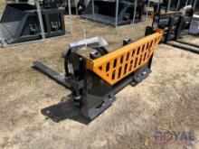 2023 Wolverine PFA-11-3300G 3500LB 48in Hydraulic Forks and Frame Skid Steer Attachment