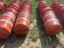 Lot of 10 Traffic Barrels