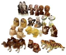 Salt & Pepper Shakers (12 Sets) Animal, Victoria Ceramics-japan Monkey, Cam
